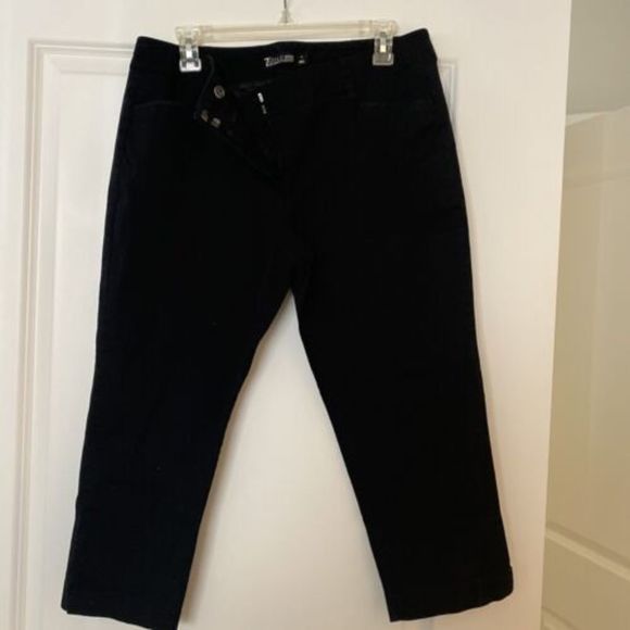 NWOT New York & Company Crop Office Chino Capri Bottoms - Size 12 - Picture 1 of 2